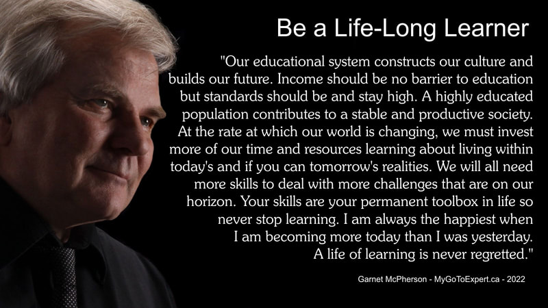 Garnet McPherson - Life Long Learning
